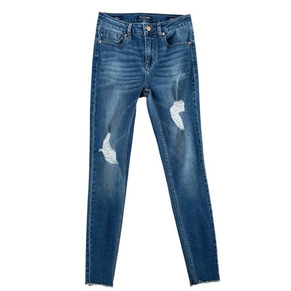 Vigoss women’s ACE super skinny high rise jeans 26x29 distressed size 26 #638 - Picture 1 of 11
